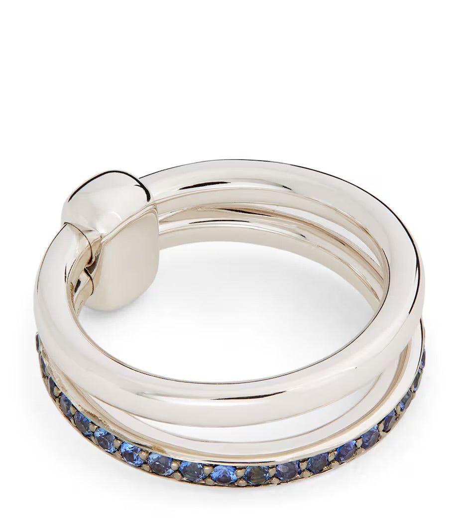 Pomellato ‘Together’ White Gold & Blue Sapphire Ring