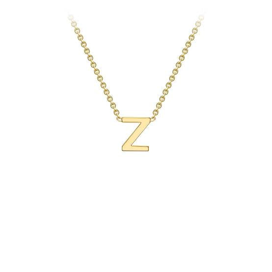 Yellow Gold Petite Initial Necklace