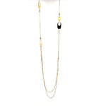 18ct 70cm Chain with Oblong Unique Design Links - Aurum Jewels