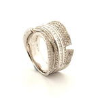 18ct White Gold Diamond ‘Chess’ Ring - Aurum Jewels