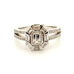 18ct White Gold Diamond Cluster Ring - Aurum Jewels