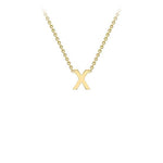 Yellow Gold Petite Initial Necklace
