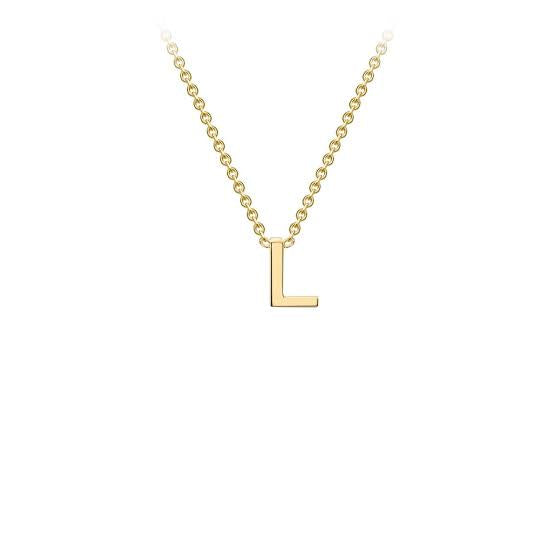 Yellow Gold Petite Initial Necklace