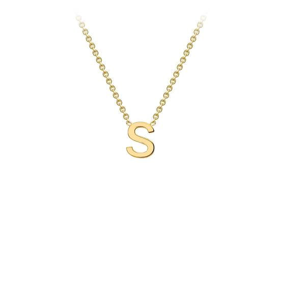 Yellow Gold Petite Initial Necklace