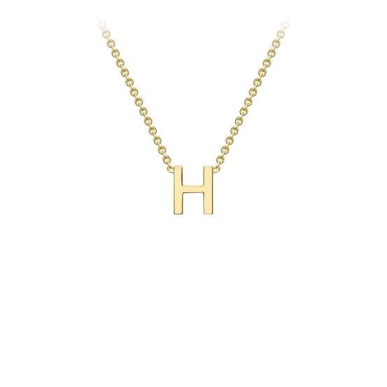 Yellow Gold Petite Initial Necklace