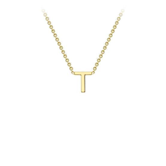 Yellow Gold Petite Initial Necklace