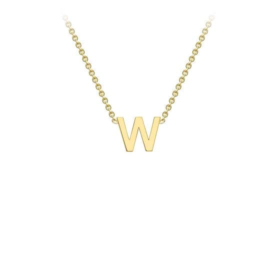 Yellow Gold Petite Initial Necklace