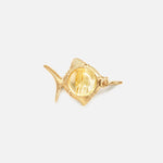 Ole Lynggaard Young Fish Pendant with Rutile Quartz