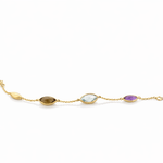 Aurum Jewels 18ct Mixed Gemstone Bracelet - Aurum Jewels