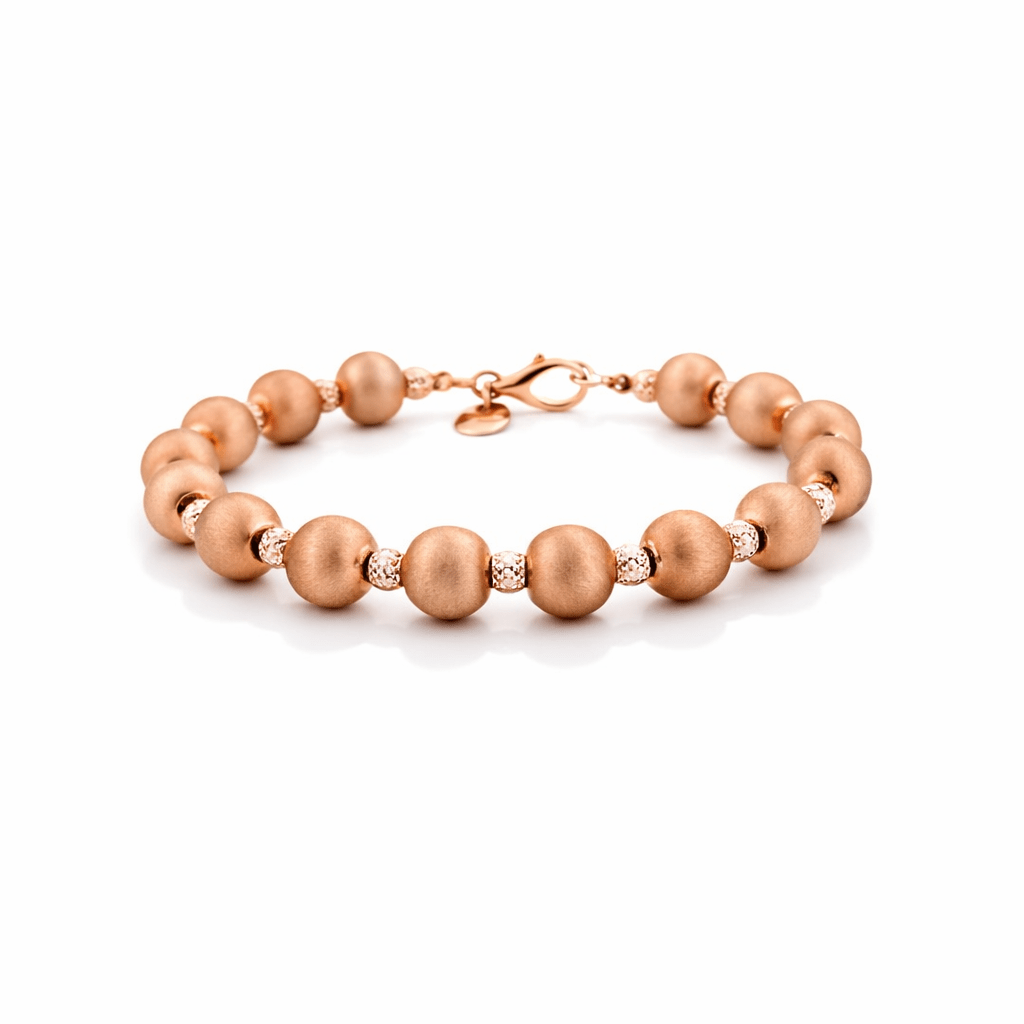 Aurum Jewels 18ct Rose Gold Ball Bracelet - Aurum Jewels