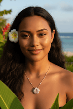 Aurum Jewels 18ct Rose Gold Pave Diamond Set Frangipani Flower Slider Pendant with Diamond Set Chain - Aurum Jewels