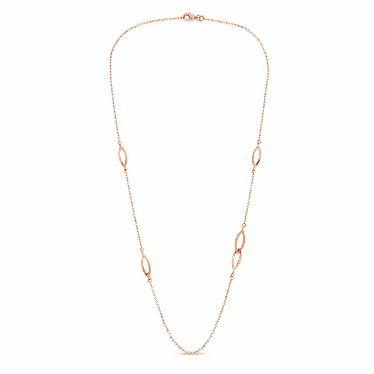 Aurum Jewels 9ct Rose Gold Curved Open Link Chain - Aurum Jewels