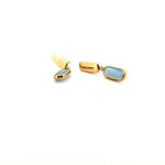 Aurum Jewels 9ct Yellow Gold and Aquamarine Drop Earrings - Aurum Jewels