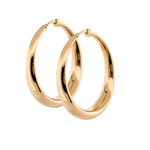 Aurum Jewels Large Gold Hoop Earrings - Aurum Jewels