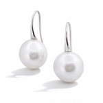 Autore Classic White Gold & South Sea Pearl Drop Earrings - Aurum Jewels