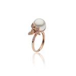 Autore ‘Orchid’ Pink Diamond & South Sea Pearl Ring - Aurum Jewels