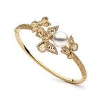 Autore ‘Papillon’ South Sea Pearl & Diamond Bangle - Aurum Jewels