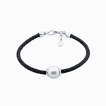 Autore South Sea Pearl & Braided Leather Bracelet - Aurum Jewels