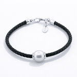 Autore South Sea Pearl & Braided Leather Bracelet - Aurum Jewels