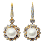 Autore South Sea Pearl & Diamond Earrings - Aurum Jewels