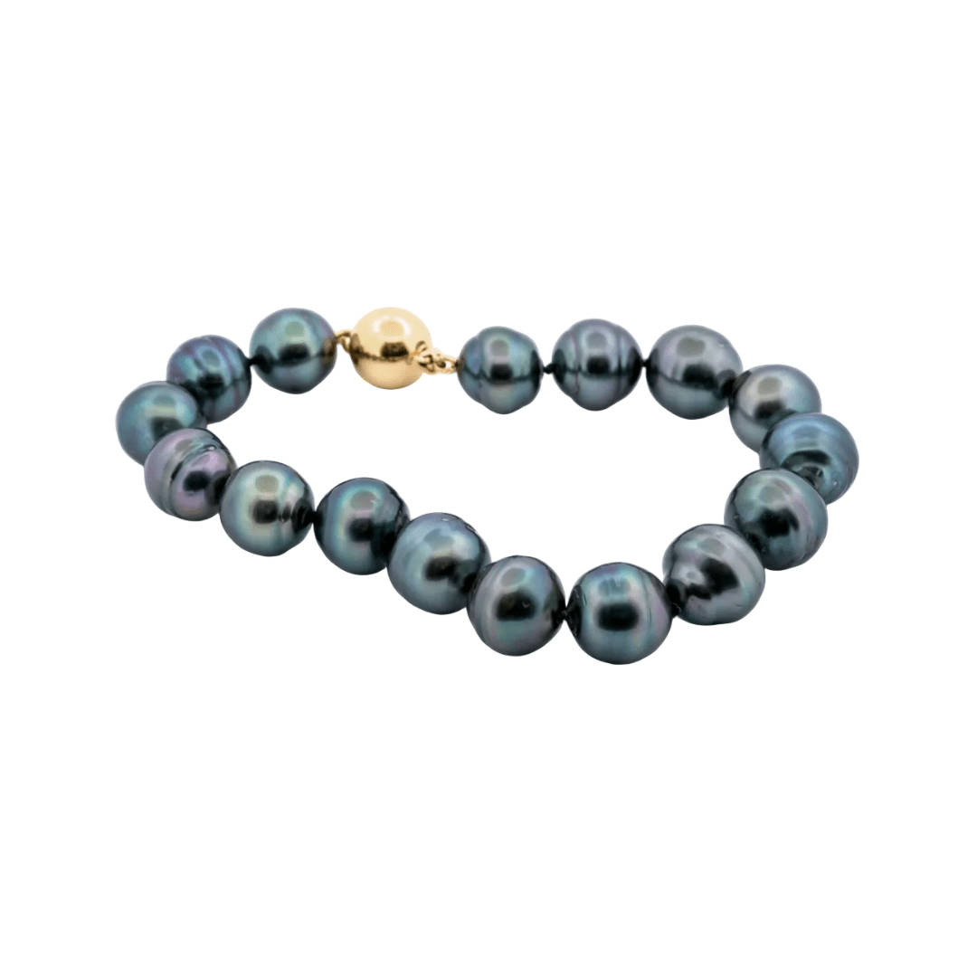 Autore Tahitian Pearl Bracelet with Yellow Gold Clasp - Aurum Jewels