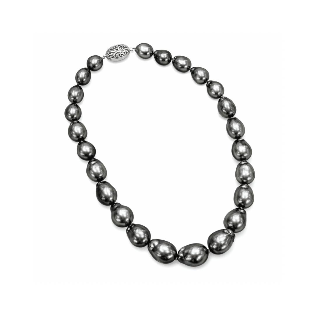 Baroque Black Tahitian Pearl Strand 12mm - 16mm - Aurum Jewels