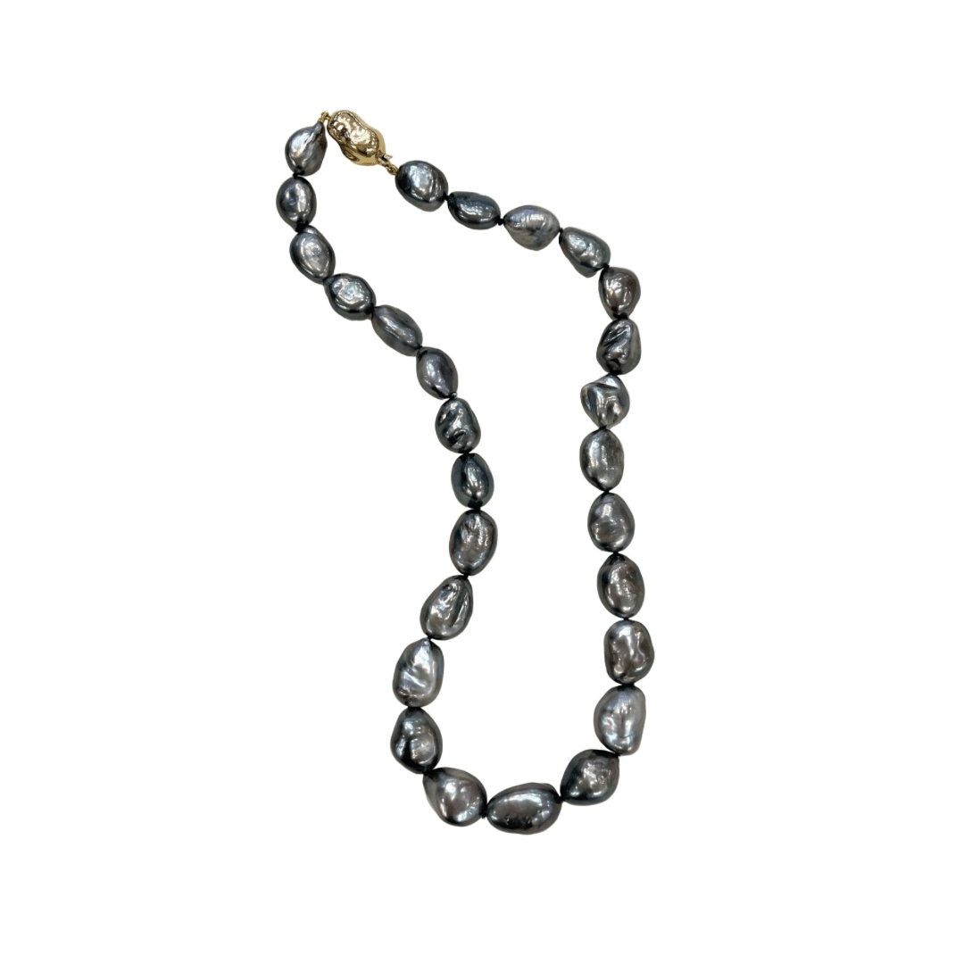 Baroque Black Tahitian Strand 11mm - 13mm - Aurum Jewels