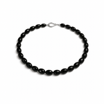 Black Spinel Bead Necklace - Aurum Jewels