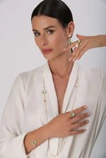 Bon Ton Dolce Vita Ring in 18k Rose Gold with Prasiolite and Diamonds. - Aurum Jewels