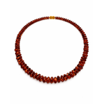 Dark Cognac Baltic Amber Bead Strands 70cm - Aurum Jewels