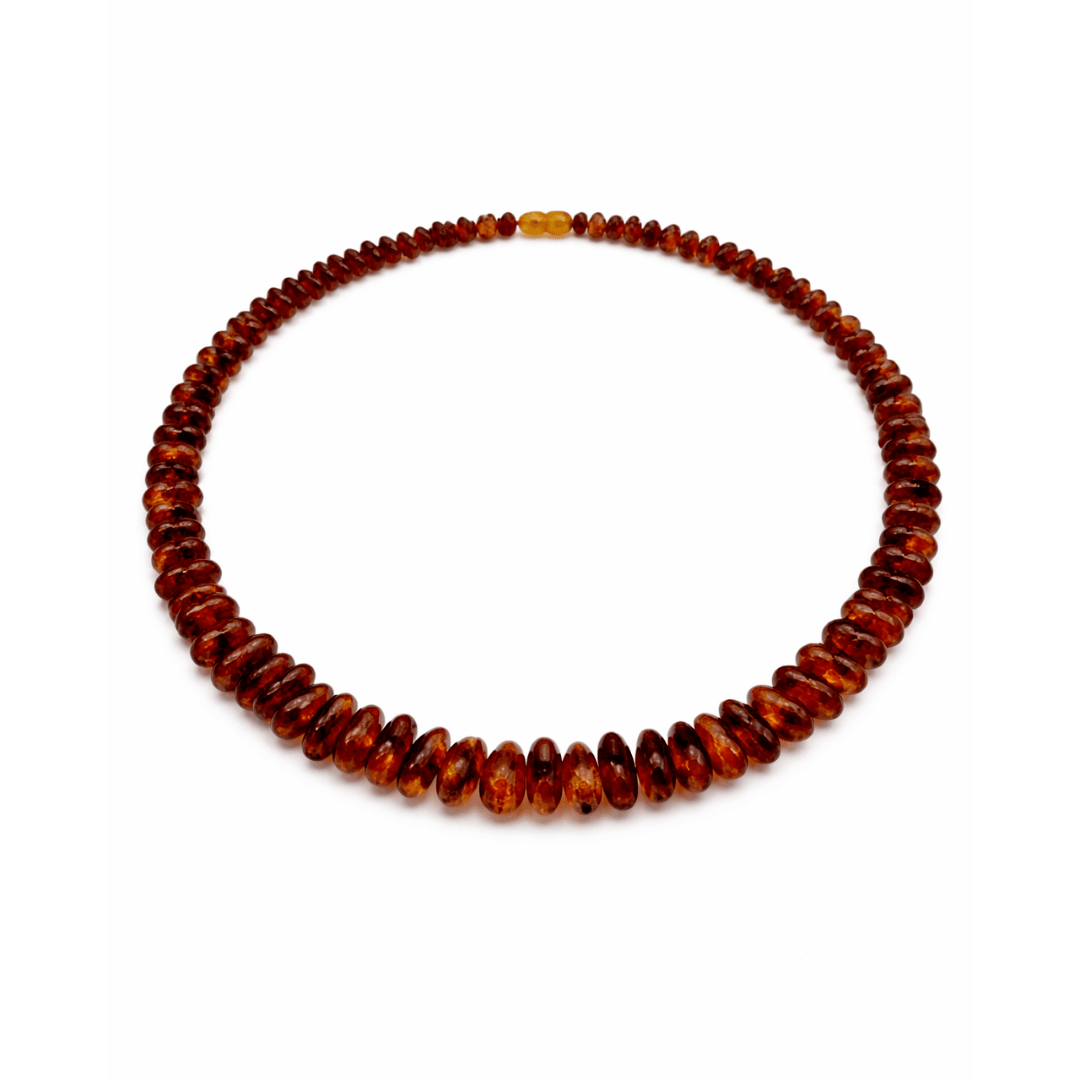Dark Cognac Baltic Amber Strand 60cm - Aurum Jewels