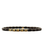 Demeglio Bracelet in Carbon Fiber, Black Polished Ceramic, Yellow Gold & Black Diamonds - Aurum Jewels
