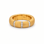 Demeglio Pura 18ct Yellow Gold Ring with Diamonds - Aurum Jewels
