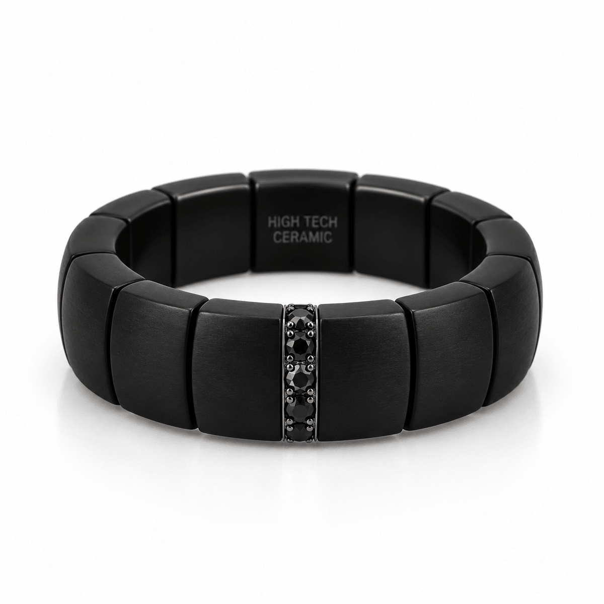 Demeglio Pura Black Ceramic & Black Diamond Ring - Aurum Jewels