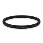 Demeglio Pura Luce Bracelet in Black Matte Ceramic & Black Diamonds - Aurum Jewels