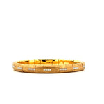 Demeglio Pura Luce Oro Bracelet in Matte Yellow Gold & Diamonds - Aurum Jewels