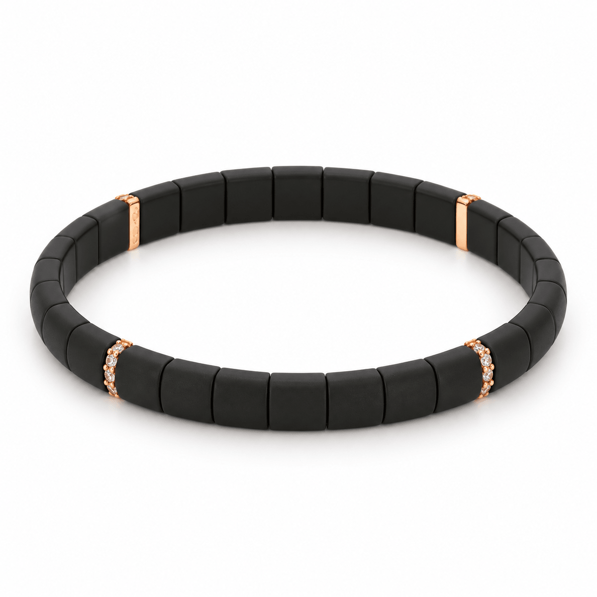 Demeglio Pura Matte Ceramic Bracelet with Brown Diamonds - Aurum Jewels