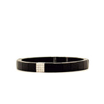 Demeglio Scacco Bracelet in Matte Black Ceramic with Diamonds - Aurum Jewels