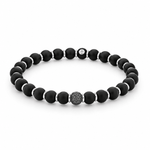 Demeglio Sfera Bracelet in Matte Black Ceramic 18ct White Gold & Diamonds - Aurum Jewels