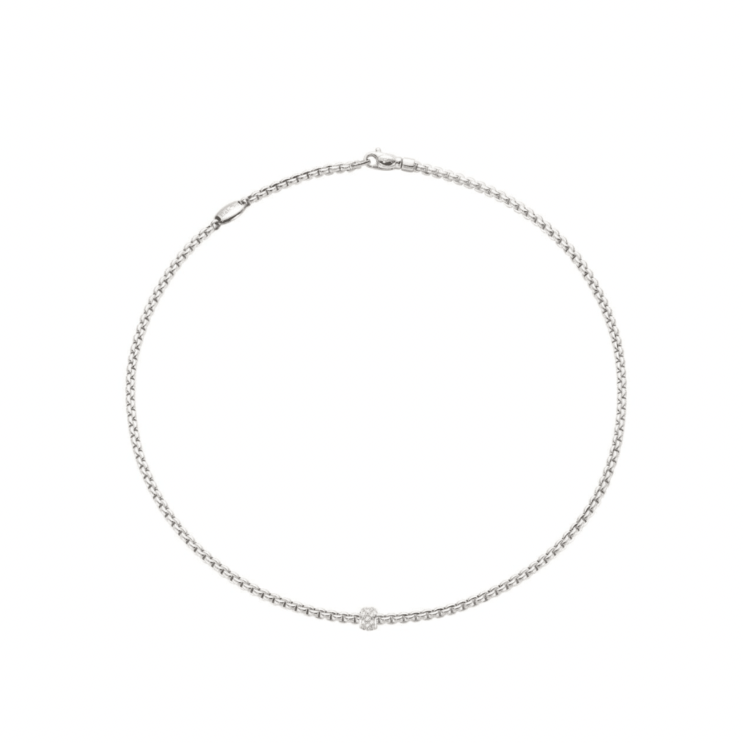 FOPE Eka White Gold & Diamond Necklace - Aurum Jewels