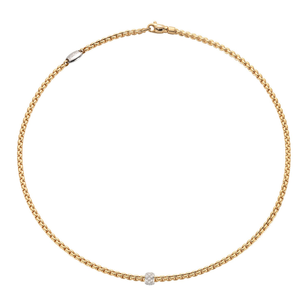 FOPE Flex'It Eka Gold Necklace with Diamonds - Aurum Jewels