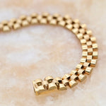 Gold Flat Link Necklace - Aurum Jewels