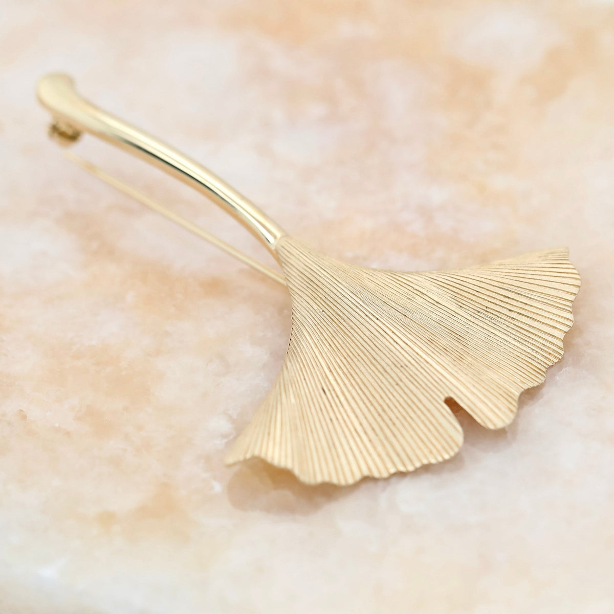 Gold Leaf Brooch - Aurum Jewels