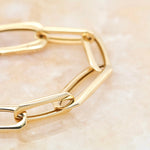 Gold Open Link Bracelet - Aurum Jewels