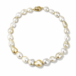 Gold & White Baroque South Sea Pearl Strand - Aurum Jewels