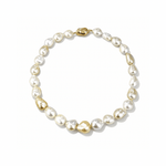 Gold & White Baroque South Sea Pearl Strand - Aurum Jewels