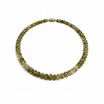 Green Beryl Gemstone Bead Necklace - Aurum Jewels