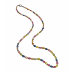 Mixed Colour Sapphire Gemstone Necklace - Aurum Jewels