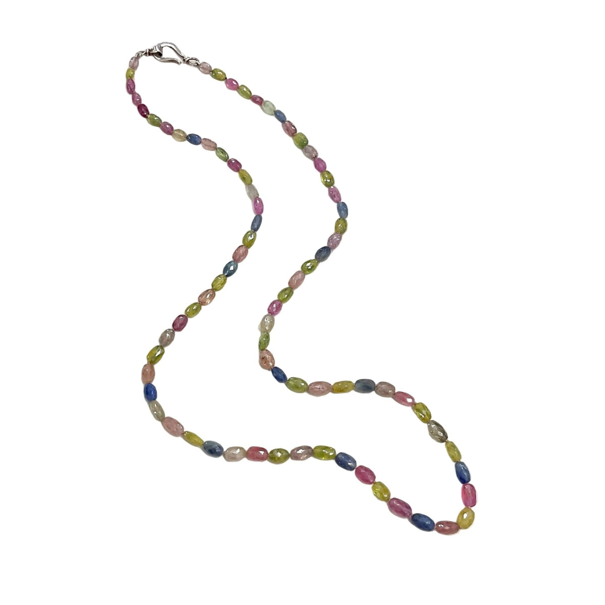 Mixed Colour Sapphire Gemstone Necklace - Aurum Jewels