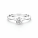 Natural Round Brilliant Cut Diamond Engagement Ring - 1.00ct - Aurum Jewels